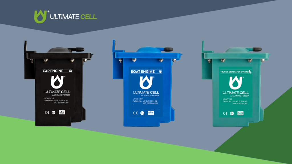 The Ultimate Cell is a hydrogen-based device that enhances engine efficiency, reduces fuel consumption by over 5%, lowers emissions by up to 80%, and promotes smoother, quieter operation across various vehicles and machinery.